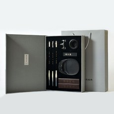  꾸스디 고급 문방사우 서예 캘리그라피 세트 지필묵 벼루 먹 문진, 문방세트 