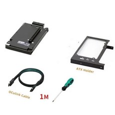 노트북외장그래픽카드 노트북그래픽카드 OCuP4V2 OCuLink GPU 도크 eGPU PCIE 40 X4 Gen4 AMD Nvidia M2 NVMeOculink 어댑터 미니, 4) w ATX Bracket 1M