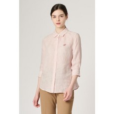 BCBG [BCBG] 베이직 린넨 스트라이프 블라우스 (B4M3B472)