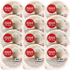 햇반 백미밥, 210g, 12개