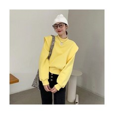 여성 크롭 미학적 디자인 하라주쿠 스웻셔츠 한국 스타일 트렌디 학생 10 대 의류 하프 하이 칼라 인스
