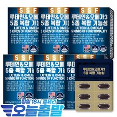 순수식품 루테인 오메가3 6박스(180캡슐) 6개월분, 30정, 6개