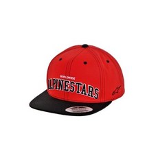 Alpinestars Mens Worldwide Classic Snap Back 야구모자 레드 1야드
