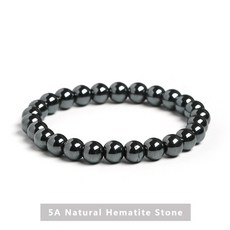순지트 슌가이트 원석 팔찌 목걸이 jd natural stone 건강 엘리트, 천연 적철광, 6mm, 1개