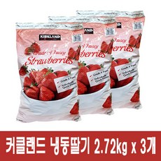 코스트코 커클랜드 냉동딸기 2.72kg- 드라이아이스+아이스팩 포장(아이스팩 녹아 있으면 전액 환불), 3개