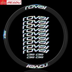 Roval C38 디스크 브레이크 자전거 스티커 정장 38mm 림 깊이 데칼 자전거 자전거 휠 림 스티커 두 바퀴 스티커, 다른 색