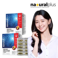 내츄럴플러스 저온 초임계 알티지 오메가3 비타민D 60캡슐 2박스/4개월 혈행 기억력개선, 기타