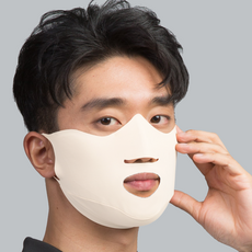 [유투스포츠] 퍼펙트유브이차단마스크(익스트림 민무늬) 골프마스크, 아이보리