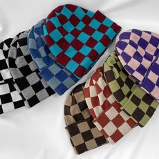 체커보드모자