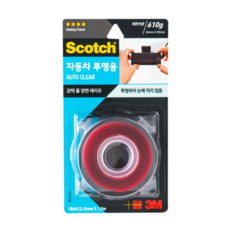 3M 스카치 자동차용 투명 폼 양면 테이프 24mm x 1.5m, 20개