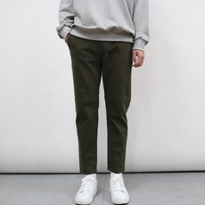 남자 일자핏 밴딩 절개 스판팬츠 4color