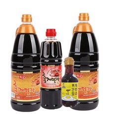 홍게간장 홍게맛장소스골드1800ml 2병 +500ml+계란간장, 1800ml