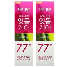 메디안 검엑스퍼트 잇몸케어 치약 120g/치은염 예방 효과77%, 2개, 120g