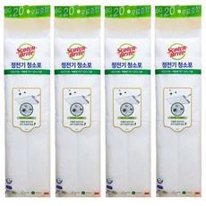 3M 쓰리엠 스카치브라이트 정전기 청소포 대형 리필 60매+(20매 추가), 4개