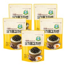 [지도표성경] [김 본사] 들기름 김자반 50g x 5봉, 5개