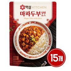 백설 마파두부덮밥소스, 15개, 180g