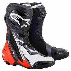 알파인스타 부츠 SUPERTECH R BLACK REDFLUO WHITE GRAY, 42