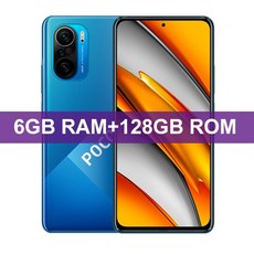 글로벌 버전 POCO F3 5G 핸드폰 Snapdragon 870 Octa Core 6GB RAM 128GB ROM 6.67 120Hz E4 AMOLED 디스플레이 48MP 트리플, 공식 표준, 128GB 블루, 중국