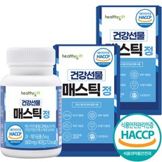 건강선물 속편한 매스틱 정 식약처 HACCP 인증 600mg 90정, 2개