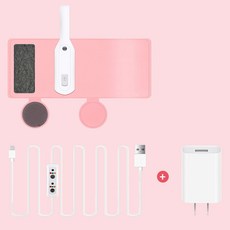 뉴타임즈4 젖병보틀워머 usb 충전 보온병 보온주머니 보온기 외출우유 샤프기 휴대용 통용 보온주머니 QH35 A25, 1세트, 핑크