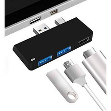 iSky New Surface Pro 5 6 Hub to HDMI Adapter USB+Mini DP to 2 x USB, 상세내용참조