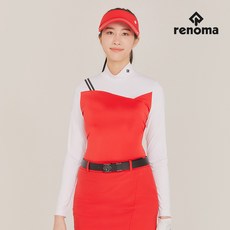 [레노마골프]21SS 여성 스포티 컬러블럭 하이넥 티셔츠 RWTHK5105-500_G