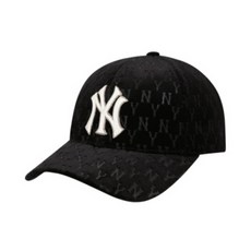 [한국 직통] MLB 야구 모자 유행 남자와 여자의 코듀로이 완전 표준 커플 캡 블랙 -NY F