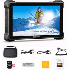 디뷰 R7SIII 7인치 카메라 필드 모니터하이 브라이트 2800니트 1920 1080 터치스크린 디렉터 AC 모니터3GSDI&HDMI 입출력 지원 V 마운트 배터리 전원 공급, 디뷰 R7SIII 7인치 카메라 필드 모니터하이 브라이