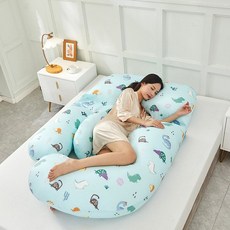 f자임산부바디필로우 임산부 배받침 필로우, 5. 공룡왕국-블루-작은배베개포함