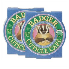 Badger Cuticle Care Soothing Shea Butter Cuticle Balm 뱃지 시어 버터 큐티클 케어 21g 2팩