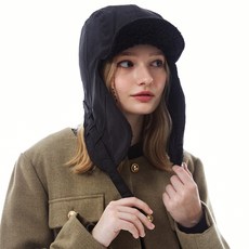 슬리피슬립 (수지기리보이 착용)[unisex]FW REVERSIBLE SATIN TROOPER HAT BLACK - 슬리피슬립트루퍼