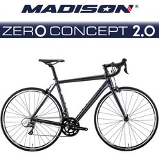 2022 매디슨바이크 신형 제로컨셉2.0 시마노 클라리스16단 로드 자전거, 클라이맥스 블랙(유광), M(175~183cm), 미조립(80%)
