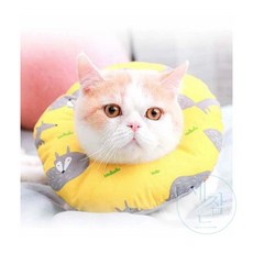 세잠드 도넛 쿠션 넥카라 라지 중성화넥카라 고양이목카라, 뉴욕스타(NH-363), 1개