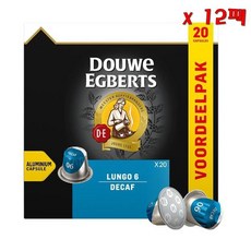 Douwe Egberts 다우에 에그버츠 룬고 6 디카페인 20 캡슐 12팩