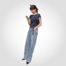 오아이오아이컬렉션 OIOICOLLECTION 우먼즈 데일리 스트레이트 데님 팬츠_라이트 블루 OJ1C2MPL21_2 402218