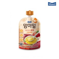 매일 매일 _안심이유식 맘마밀 퓨레 사과와 고구마(6개월+) 1개, 매일 맘마밀 퓨레 사과와 고구마