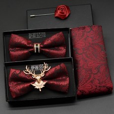 노란색땡땡이보타이