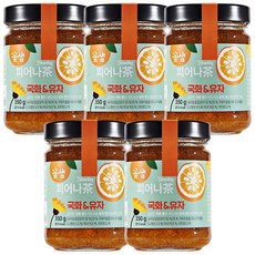 꽃샘 피어나다 국화앤유자, 350g, 5개, 1개입