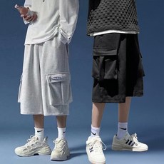 여름 반바지 버뮤다팬츠 카고 7부 밴딩 제이파파