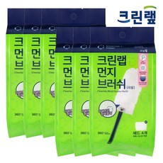크린랩 다용도 먼지떨이 브러쉬 리필4입+훅걸이1p, 6세트