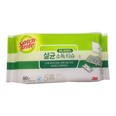  3M 살균소독 청소 티슈 50매, 24팩 