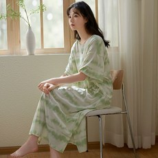 냉감원피스 편한 찰랑 홈웨어 여름 이지웨어 파자마
