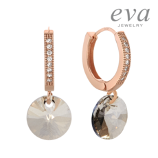 실버핑크원석귀걸이