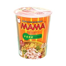 MAMA 마마 태국컵라면 포크플레이버 돼지고기맛 70G 12입, 12개