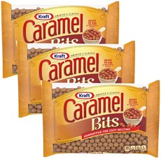 크레프트 카라멜 바이츠 비츠 3봉 Kraft Premium Caramel Bits, 3개, 11oz