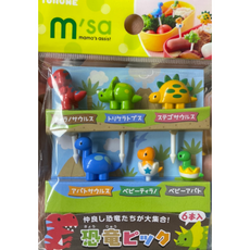 토루네 도시락픽 공룡 6종 세트, 12개