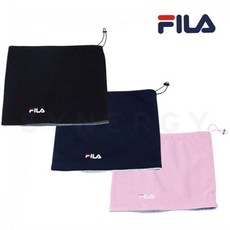 휠라 키즈 자수 로고 플리스 넥 워머 FK3SMA4751X, BLK/001