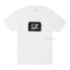 [CP컴퍼니] 남성 14CMTS042A 005100W 103 로고 프린트 반팔 티셔츠 화이트
