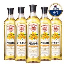 [사조대림] 카놀라유 900ml x5개, 5개