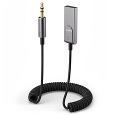 자동차 USB 플라이코코 리시버용 블루투스 5 3 보조 어댑터 블루투스를 자동차 스피커 및 홈 스테레오 오디오에 연결하여 핸즈프리 통화 가능 전화 음악 리, 1개